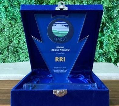 RRI Raih Penghargaan Most Engaging Media dari BMKG