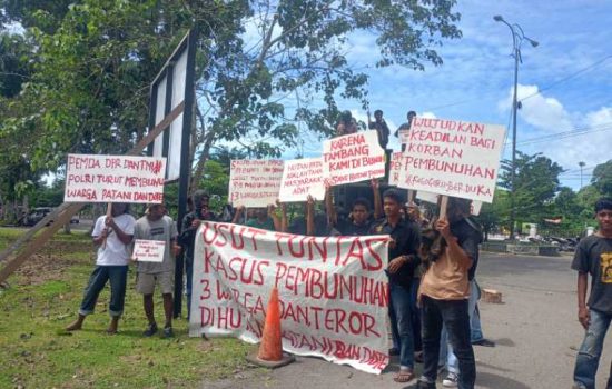 HPMP Aksi Tuntut Polisi Ungkap Pelaku Pembunuhan Hutan Halmahera