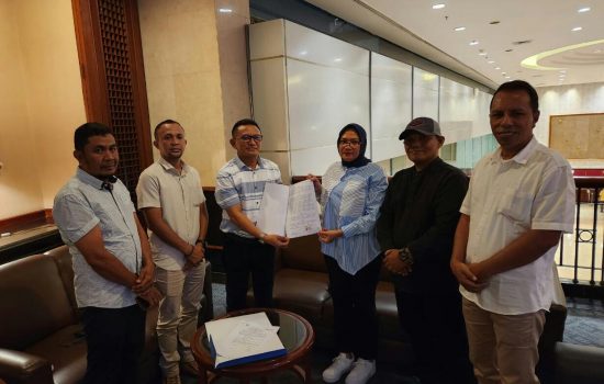 Pemda dan Bawaslu Morotai Teken NPHD Anggaran Pilkada di Jakarta