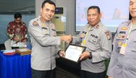 Polres Halmahera Timur mendapat penghargaan karena keaktifannya berbagi informasi. (Istimewa)